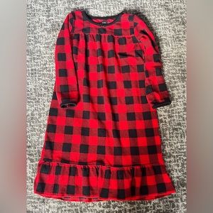 Carter’s Plaid fleece Holiday pajama dress size 4T